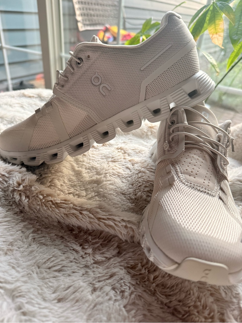 On Running Cloud Sneakers in Off-White